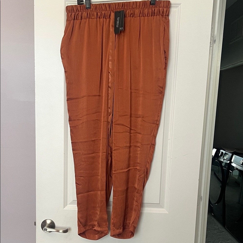 Eloquii Rust Track Pants